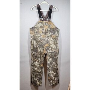 Walls Blizzard Pruf Overalls Mens Large Realtree Camo Insulated Vintage Hunting